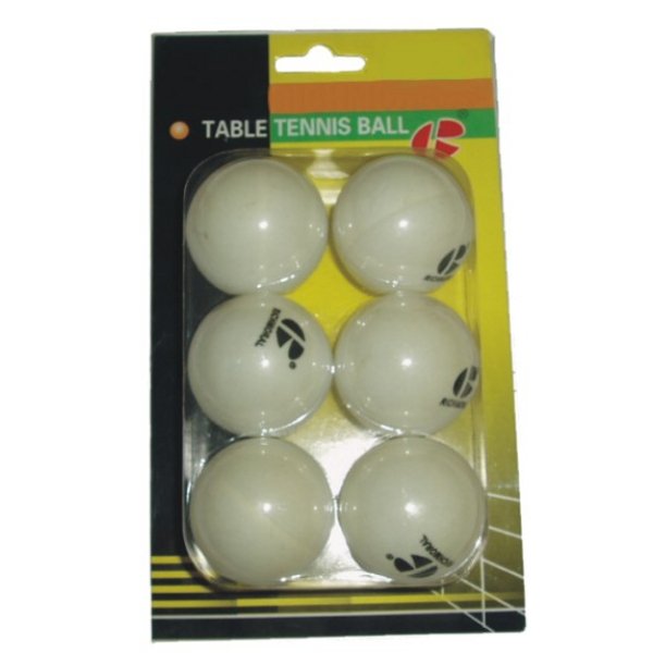 Loptiky na stoln tenis RICHMORAL biele 6 ks