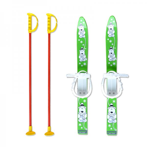 Baby Ski 70 cm - detsk plastov lye - zelen
