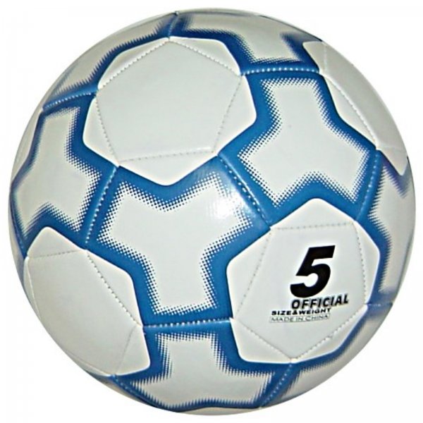 Futbalov lopta SPOKEY Cball - biela, modr lemovanie