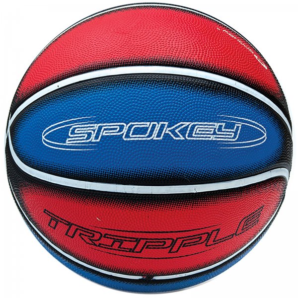 Basketbalov lopta SPOKEY Tripple 7 - modro-erven