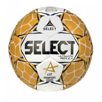 Hdzanrska lopta SELECT HB Ultimate replica EHF Champions League 2 - bielo-zlat