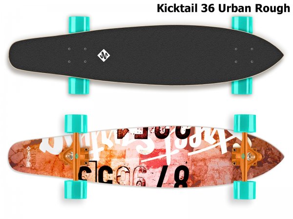 Longboard STREET SURFING Kicktail 36 Urban Rough