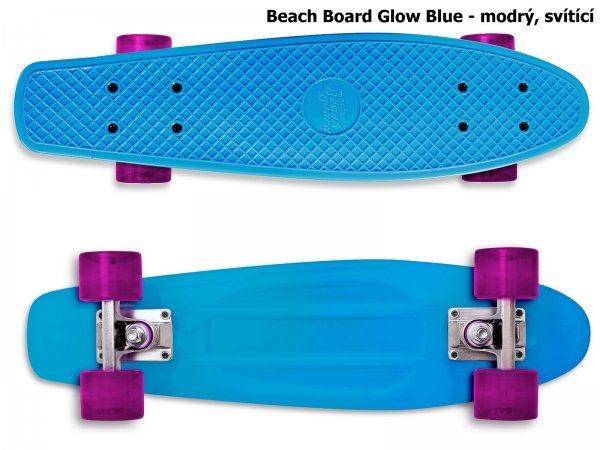 Skateboard STREET SURFING Beach Board Glow Blue - modr, svietiaci