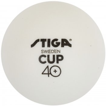 Loptiky na stoln tenis STIGA CUP ABS - biele 6ks