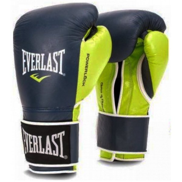 Boxersk rukavice EVERLAST Powerlock - modro-zelen 14oz.