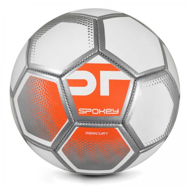 Futbalov lopta SPOKEY Mercury - bielo-oranov