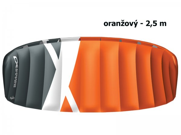 Kite komorov CROSS Boarder oranov - ve. 2,5 m
