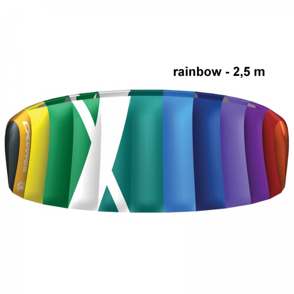 Kite komorov CROSS Air rainbow - ve. 2,5 m